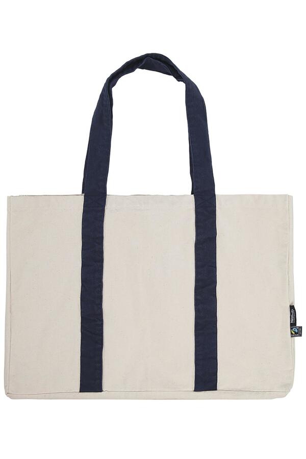 Produktansicht: Neutral große Strandtasche aus Bio-Baumwolle