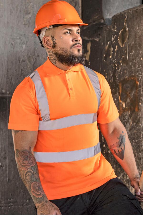 Produktansicht: Korntex Leucht-Poloshirt mit Reflektoren bis Größe 7XL Produktansicht: Korntex Leucht-Poloshirt mit Reflektoren bis Größe 7XL
