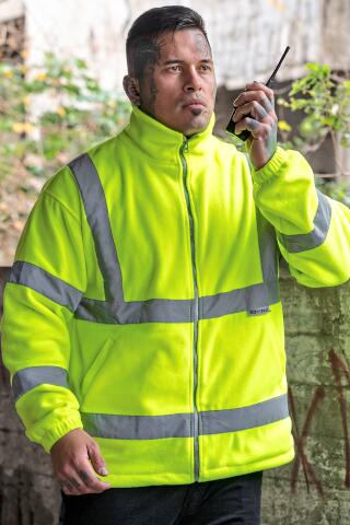 Produktansicht: Korntex Herren Fleecejacke mit Reflektoren