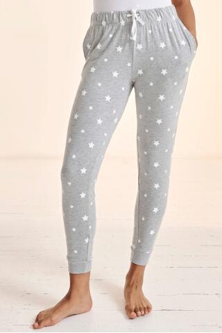 Produktansicht: Skinnifit Damen Haushose mit Fashion-Print