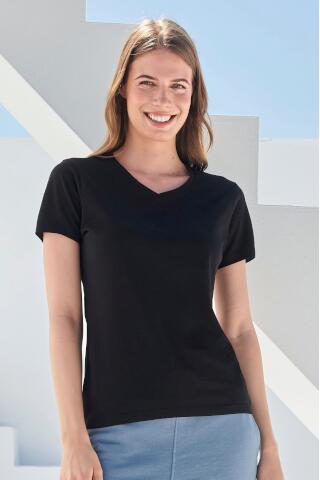 Produktansicht: Skinnifit langes Damen Stretch T Shirt mit V Ausschnitt Produktansicht: Skinnifit langes Damen Stretch T Shirt mit V Ausschnitt