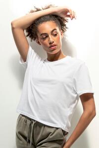 Produktfoto Skinnifit kastig und kurz geschnittenes Damen T-Shirt