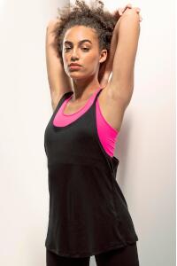 Produktfoto Skinnifit Damen Überzieh-Sport-Shirt mit schmalen Trägern