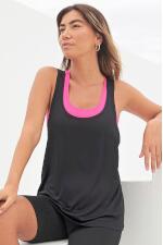 Produktfoto . Skinnifit Damen Überzieh-Sport-Shirt mit schmalen Trägern Produktfoto Skinnifit Damen Überzieh-Sport-Shirt mit schmalen Trägern
