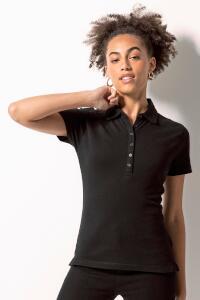 Produktfoto Skinnifit Damen Stretch Poloshirt mit 6 Knöpfen
