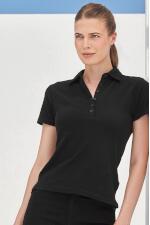 Produktfoto Skinnifit Damen Stretch Poloshirt mit 6 Knöpfen