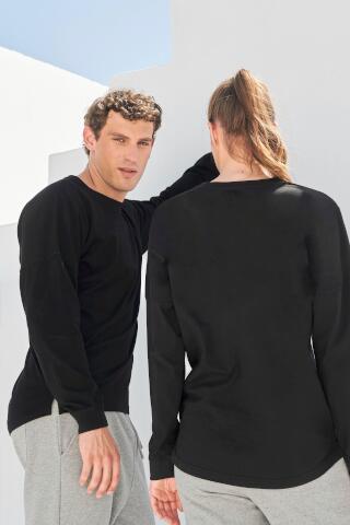 Produktansicht: Skinnifit Slogan leichter Sweatpulli mit abfallenden Schultern