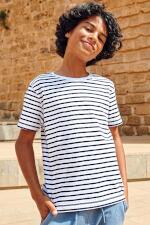 Produktfoto . Skinnifit gestreiftes Kinder T-Shirt Produktfoto Skinnifit gestreiftes Kinder T-Shirt