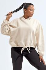 Produktfoto TriDriŽ kurzes Damen Hoodie mit Kordel am Saum