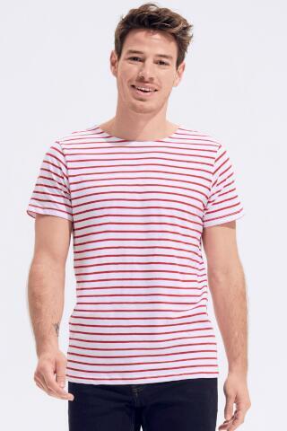 Produktansicht: SOL´S Miles gestreiftes Herren Kurzarm T Shirt