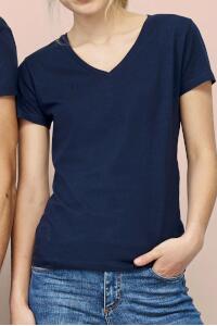 Produktfoto Sols Damen T-Shirt mit weitem V-Ausschnitt