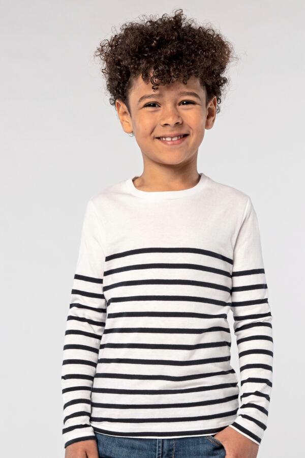 Produktansicht: Sols gestreiftes Kinder Langarmshirt Produktansicht: Sols gestreiftes Kinder Langarmshirt