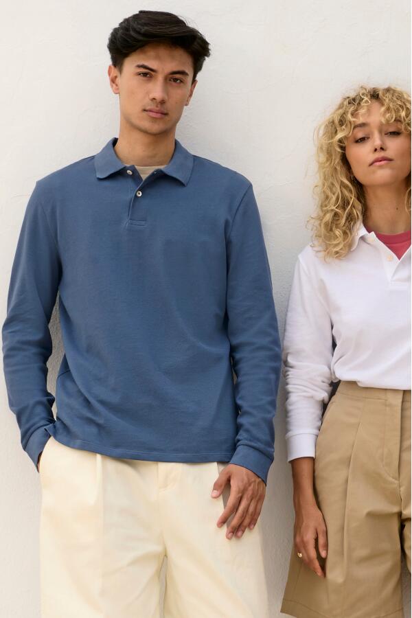 Produktansicht: Sols Unisex Langarm Poloshirt aus Baumwolle