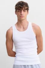 Produktfoto . Sols weißes Unisex Tanktop aus extra weicher Baumwolle Produktfoto Sols weißes Unisex Tanktop aus extra weicher Baumwolle