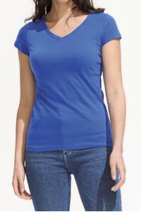 Produktfoto Sols Moon einfarbiges Damen T-Shirt mit V-Ausschnitt