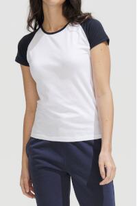 Produktfoto Sols Damen Baseball T Shirt mit Raglan Kontrastärmeln