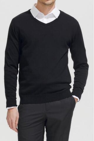 Produktansicht: Sols Galaxy gestrickter Herren Pullover mit V Ausschnitt bis 3XL