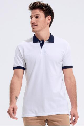 Produktansicht: Sols Prince zweifarbiges Herren Poloshirt mit Kontrasten Produktansicht: Sols Prince zweifarbiges Herren Poloshirt mit Kontrasten