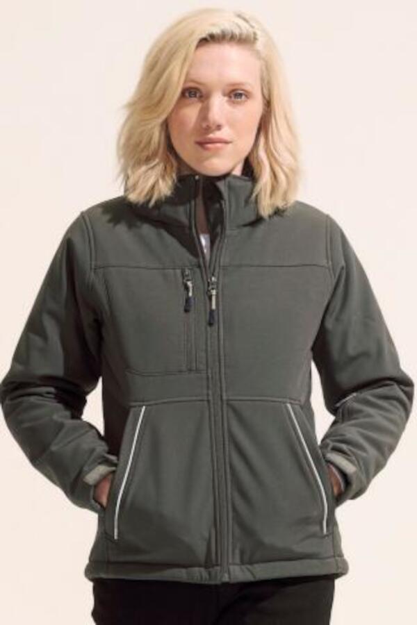 Produktansicht: Sols Rock wasserdichte Damen Winterjacke aus Softshell Produktansicht: Sols Rock wasserdichte Damen Winterjacke aus Softshell