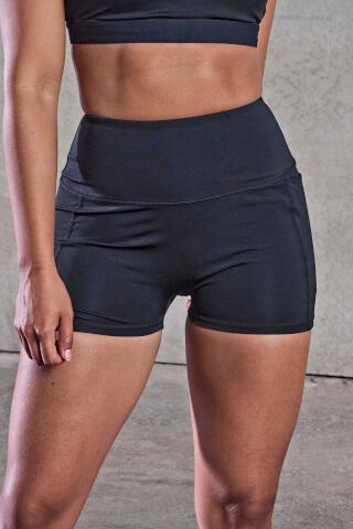 Produktansicht: Tombo kurze, enge Damen Sporthose mit Handy-Tasche Produktansicht: Tombo kurze, enge Damen Sporthose mit Handy-Tasche
