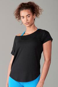 Produktfoto Tombo lockeres Damen Sport T-Shirt mit weitem Ausschnitt