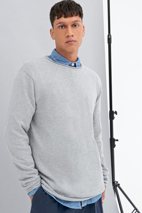 Produktansicht: Ecologie Arenal Herren Pullover mit gerolltem Kragen und Saum Produktansicht: Ecologie Arenal Herren Pullover mit gerolltem Kragen und Saum