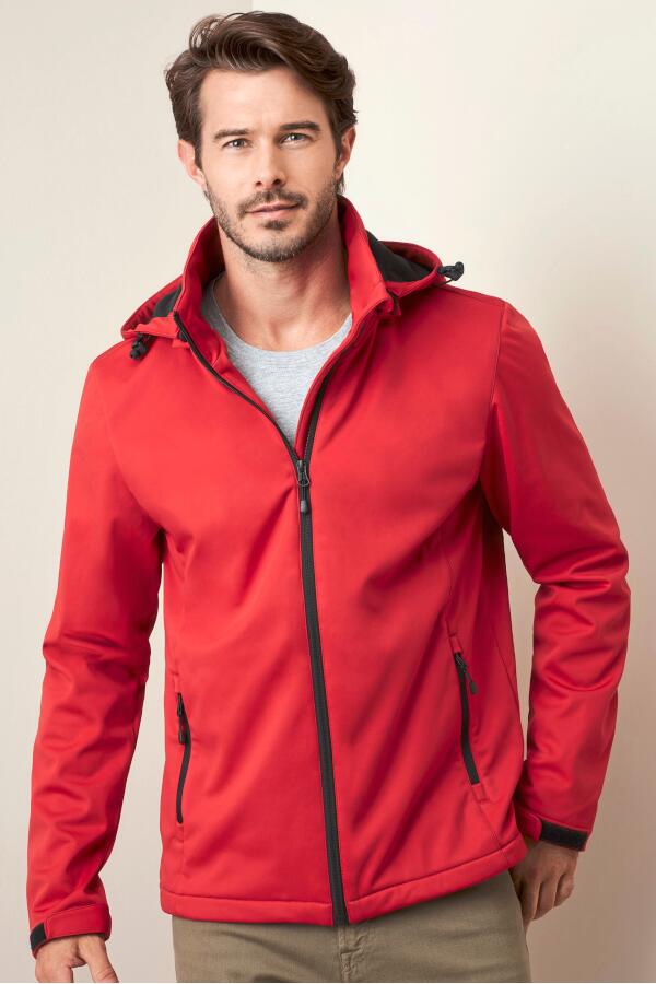 Produktansicht: Stedman Lux Herren Softshelljacke mit Kapuze