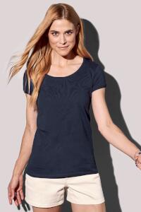 Produktfoto Stedman Megan eng anliegendes Damen T-Shirt mit weitem Rundausschnitt