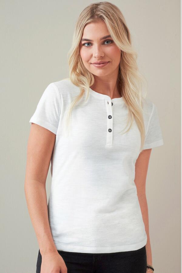 Produktansicht: Stedman Sharon Damen T-Shirt mit Knöpfen Produktansicht: Stedman Sharon Damen T-Shirt mit Knöpfen