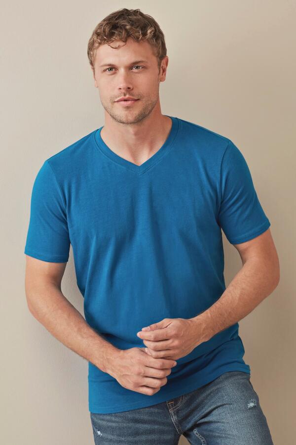 Produktansicht: Stedman Clive Bodyfit Herren T-Shirt mit V-Ausschnitt