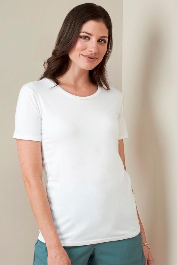 Produktansicht: Stedman Damen Kurzarm T-Shirt mit weitem Ausschnitt Produktansicht: Stedman Damen Kurzarm T-Shirt mit weitem Ausschnitt