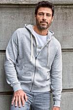 Produktfoto Tee Jays Herren Kapuzen Sweatjacke aus Baumwolle bis Größe 3XL