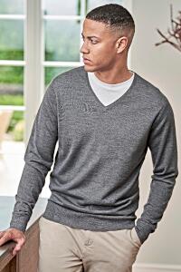 Produktfoto Tee Jays Herren Pullover mit Wolle und V Ausschnitt bis Größe 3XL