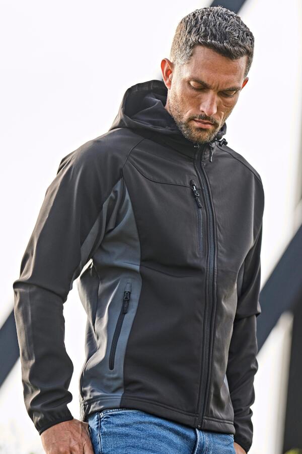 Produktansicht: Tee Jays leichte Herren Softshelljacke mit Kapuze