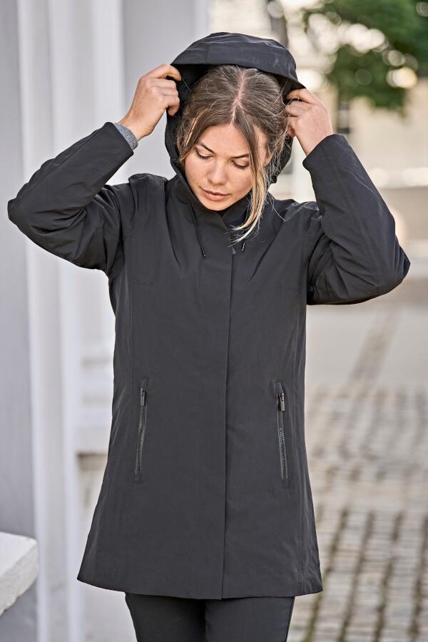 Produktansicht: Tee Jays wasserdichter Damen Parka mit Kapuze