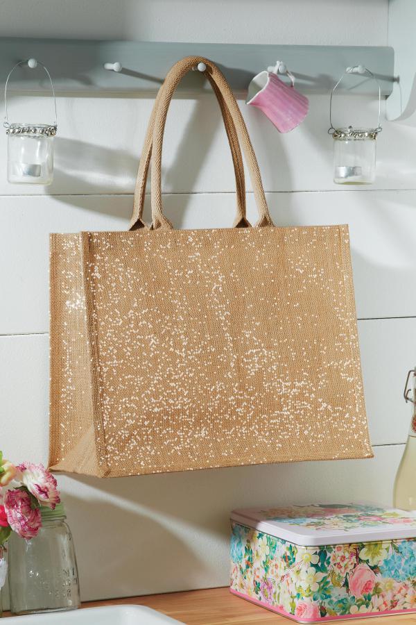 Produktansicht: WM gold-glitzernde Einkaufstasche