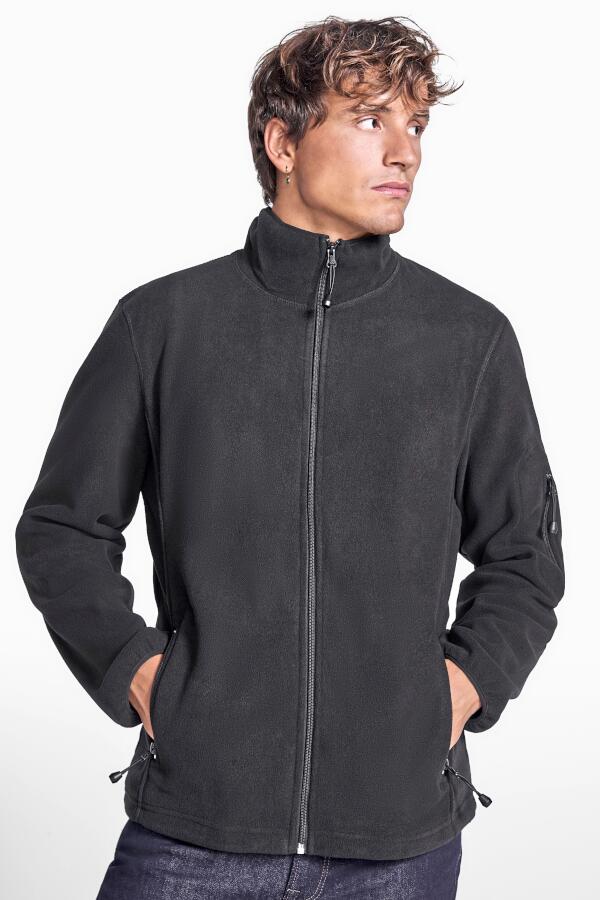 Produktansicht: Roly Herren Microfleece Jacke mit hohem Kragen Produktansicht: Roly Herren Microfleece Jacke mit hohem Kragen