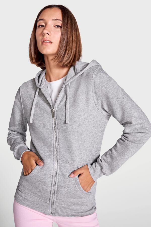 Produktansicht: Roly taillierte Damen Sweatjacke mit Kapuze Produktansicht: Roly taillierte Damen Sweatjacke mit Kapuze