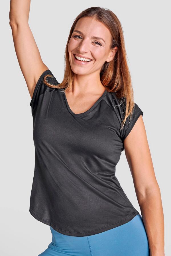 Produktansicht: Roly Damen Sport T-Shirt mit sehr kurzen Ärmeln Produktansicht: Roly Damen Sport T-Shirt mit sehr kurzen Ärmeln