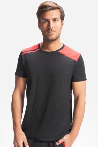 Produktansicht: Roly Herren T-Shirt mit Kontrasten Produktansicht: Roly Herren T-Shirt mit Kontrasten