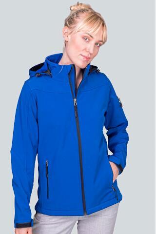 Produktansicht: HRM Damen Softshell-Kapuzenjacke bis 3XL Produktansicht: HRM Damen Softshell-Kapuzenjacke bis 3XL