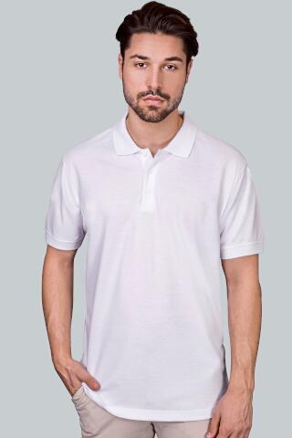Produktansicht: HRM schweres Herren Kurzarm Poloshirt bis 5XL