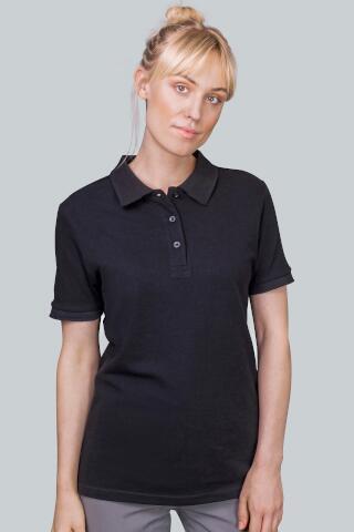 Produktansicht: HRM Damen Poloshirt aus feinem Baumwoll-Piqué Produktansicht: HRM Damen Poloshirt aus feinem Baumwoll-Piqué