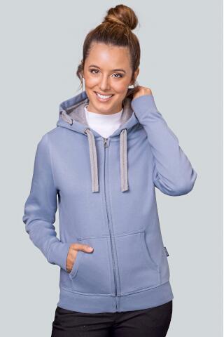 Produktansicht: HRM Damen Sweatjacke mit Kapuze bis 5XL Produktansicht: HRM Damen Sweatjacke mit Kapuze bis 5XL