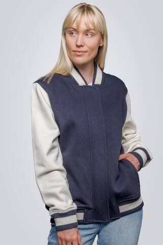 Produktansicht: HRM Damen Premium College Sweatjacke Produktansicht: HRM Damen Premium College Sweatjacke