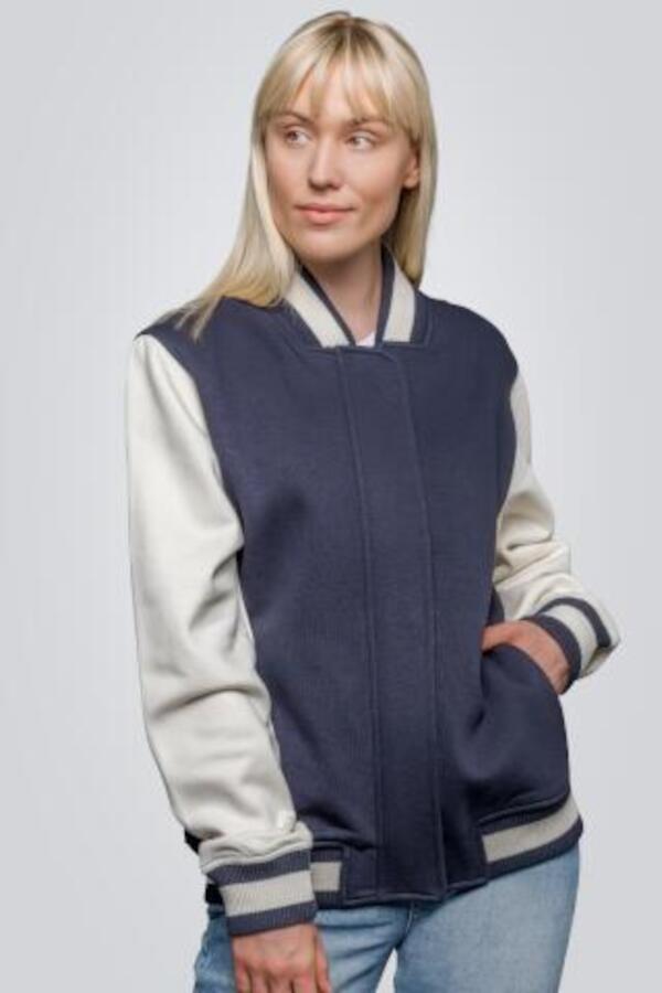 Produktansicht: HRM Damen Premium College Sweatjacke Produktansicht: HRM Damen Premium College Sweatjacke